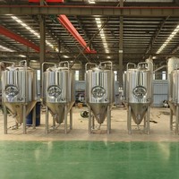 Fermenteur de bière en acier inoxydable 200L 500L 1000L 2000L réservoir de fermentation équipement de brassage de bière Jinan équipement de bière arc-en-ciel