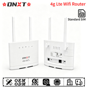 Router DNXT 4G LTE Cat4 2.4GHz wifi 6 con WAN/LAN DC&12V/1A, router 4G con tarjeta SIM, 300Mbps, WPS, para oficina. - Product Image 1
