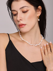 <span class=keywords><strong>Collana</strong></span> di Perle Trendy Bingxin Jewelry, <span class=keywords><strong>Collana</strong></span> di Perle d'Acqua Dolce Irregolari Vere, Girocollo di Perle per Donna, Idea Regalo - Product Image 4
