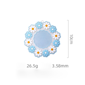 Creative Design Rlastic Transparent Color Flower Shape Pvc Coaster - Product Image 6