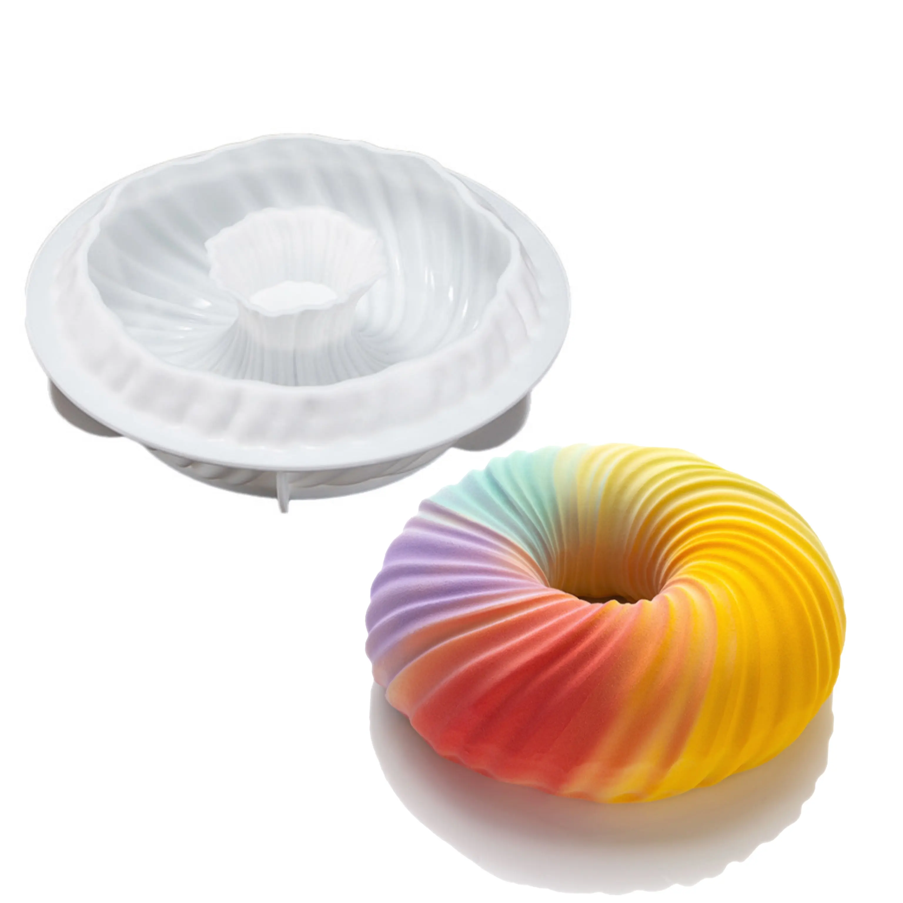 2023 neue benutzer definierte Lebensmittel qualität Spiral garn Kugel Backformen Kuchen Backformen Set Dekorieren Kuchen Werkzeuge Silikon Backformen
