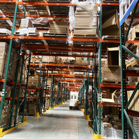 Étagère de stockage d'entrepôt à charge lourde galvanisée, rayonnage industriel en acier pour la logistique commerciale et le stockage e-commerce