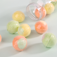 20G * 10 Pack Bombes de Bain Moussantes Macaron Emballées en Pot Marque Privée Luxe Aromathérapie Petites Bombes de Bain Colorées Mini Coffret Cadeau