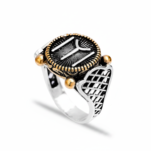 Signet Ottoman Design Authentic <b>Men</b> <b>Ring</b> Turkish Handmade Wholesale 925 Sterling Silver <b>for</b> <b>Men</b> - Product Image 2