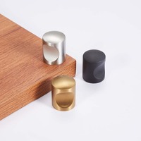 Botones de Mueble Sólidos de Acero Inoxidable, Tiradores de Cajón de Un Solo Orificio con Tornillo