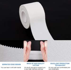 Düşük adedi Premium atletik bant-çinko oksit uzun ömürlü kolay gözyaşı çok güçlü hipoalerjenik beyaz çember sert spor bant - Product Image 3