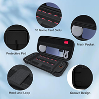 Coque rigide en EVA personnalisée en usine pour Nintendo Switch 2, étui de transport étanche pour voyage en plein air, 10 emplacements pour cartes de jeu