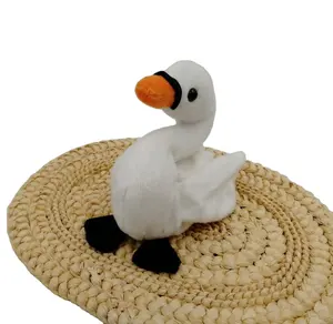 Venta al por mayor precio de fábrica personalizado OEM/ODM Venta caliente encantador juguete de peluche suave de 6 pulgadas Beanie Swan