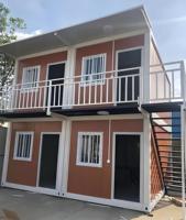 Mini villa en acier préfabriquée de luxe de conception moderne prête à l'emploi Prix bon marché Petite maison 2 étages préfabriquée Appartement