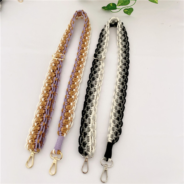Camera strap Gradient woven strap crossbody cotton strap