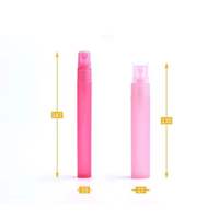 Nouveau design mini flacon pulvérisateur atomiseur en plastique pour désinfectant pour les mains 10ml 20ml, pompe pulvérisatrice pour parfum, sérum de soin de la peau, format de poche cylindrique