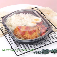 Conteneur alimentaire jetable de 36 oz, conteneur alimentaire en plastique à emporter, boîte à lunch en PP, boîte à emporter pour la restauration rapide