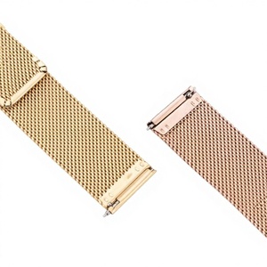 Bracelet de montre milanais à libération rapide Upro 10mm-24mm en acier inoxydable avec double boucle de sécurité pour Apple Watch Samsung - Product Image 2