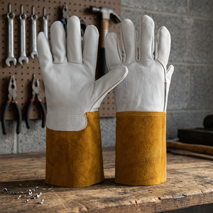 <b>TIG</b> <b>Welding</b> <b>Gloves</b> Premium Cowhide Leather Full Finger XL Heat Resistant OEM Custom Bulk Supply <b>Welding</b> <b>Gloves</b> - Product Image 3