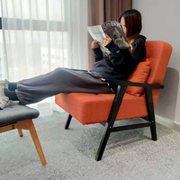 Fauteuil inclinable moderne à dossier haut, fauteuil d'appoint en tissu, fauteuil à oreilles, modulaire, 100 pièces