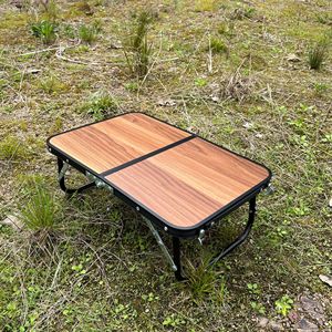Valigia da esterno in stile giapponese Barbecue da Picnic tavolo portatile leggero in lega di alluminio Mini tavolo da campeggio pieghevole in noce - Product Image 2