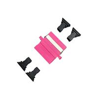 Konektor Fiber Optik Duplex Coupler SM SC-APC Warna Pink untuk Kabel Radio dan Televisi, Kepala Flens TV