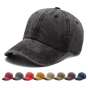 Washed Cotton Plain Baseball Caps Adjustable Unstructured Soft Blank Casual Dad Ball <b>Hats</b> for Men Women - Product Image 1