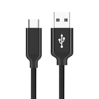 Câble de données USB A vers Micro-USB vers Type C 2.0 de haute qualité, en alliage d'aluminium tressé, 60W 3A, charge rapide, en nylon, avec feuille de protection