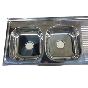 ODM OEM Thích Hợp Cho Các Mặt Bàn Khác Nhau Bát Kép Bồn Rửa Nhà Bếp Kích Cỡ Mới Sắp Ra Mắt Bồn Rửa Nhà Bếp Bằng Inox Có Tấm Thoát Nước - Product Image 3