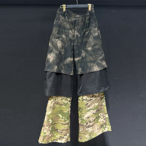 محطة واحدة نوعية مخصصة بنطال الهيب هوب كامو طباعة مرقع الجينز عارضة المصنعين مصمم السراويل منخفضة الخصر الرجال - Product Image 2