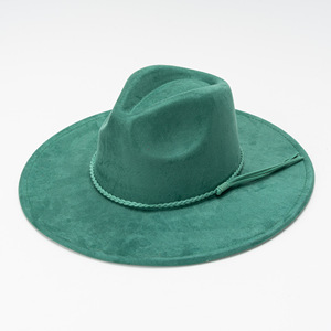 New 9.5cm Wide Brim Suede Fedora <b>Cap</b> <b>Men</b> Women Autumn <b>Winter</b> Felt Jazz Hats Sombrero Top Hat Panama <b>Cap</b> - Product Image 4
