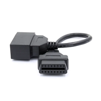 Car OBD2 Cable for Camry 22Pin to 16 PIN Connector Female Plug Toyota Car OBD2 Adapter with 1 Year Warranty for Diagnostic Tool