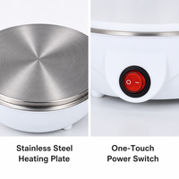 Cuiseur à œufs avec arrêt automatique, double couche, 7 œufs, 400W, cuiseur vapeur, appareil de cuisine pour le petit-déjeuner