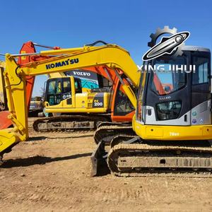 Excavatrice d'occasion Komatsu 78US-6, marque japonaise d'origine, 7 tonnes, petite taille, sur chenilles en caoutchouc. - Product Image 4