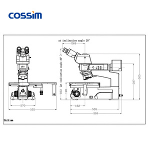 <span class=keywords><strong>Microscope</strong></span> électronique polarisant trinoculaire numérique de laboratoire avec plateau de travail de 8 pouces pour la mesure de découpe de plaquettes - Product Image 6