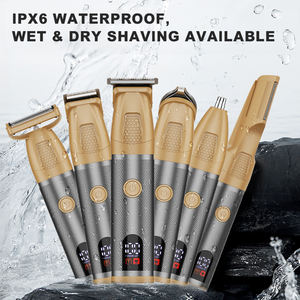 Afeitadora de <span class=keywords><strong>Barba</strong></span> 6 en 1 de Alta Calidad, Kit de Recorte de <span class=keywords><strong>Pelo</strong></span>, Recargable por USB, Seguro - Product Image 1