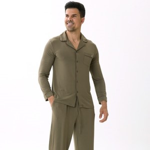 Bamboo <b>Pajamas</b> <b>Men</b> <b>Set</b> Soft Cooling Breathable Sleepwear Custom Wholesale Private Label OEM ODM <b>Pajama</b> Manufacturer - Product Image 1