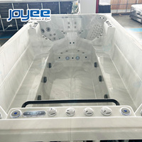 Kolam Renang Spa Luar Ruangan JOYEE, Kolam Renang Modern ISO untuk Taman 4.3M, Pabrik OEM China, Kolam Renang Tanpa Batas, Pabrik Balboa Ariestech