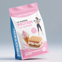 Poudre de protéines de lactosérum, emballage en sachet anti-humidité PE, 1 kg, 10 kg, avec fermeture éclair, sachet autoportant pour aliments pour animaux de compagnie