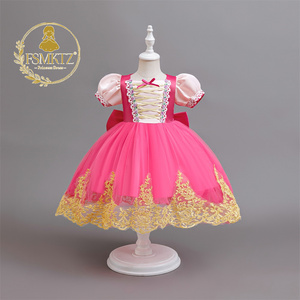 Nouvelle Robe Princesse Florale pour Filles MQATZ, Col Rond, Dos Nu, Costume Formel pour Halloween, Cosplay, Fête d'Anniversaire pour Enfants - Product Image 2