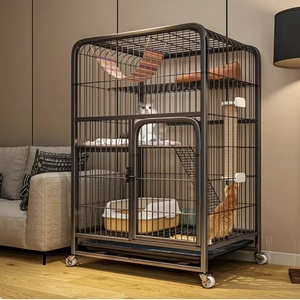 Home Indoor Cat Cage Extra-<b>Large</b> Spacious Cat Villa with Integrated Litter <b>Box</b> Cat Castle Cat Cage and Cat Climbing House - Product Image 5
