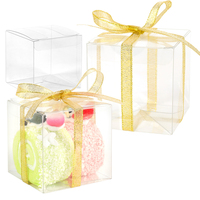 Boîtes à gâteaux carrées transparentes en PET de qualité alimentaire, boîtes cadeaux pour mariage