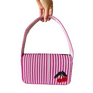 Sac à main perlé fait main de luxe pour femme, accessoires de mode de créateur, vente en gros, sac cadeau perlé élégant pour femme - Product Image 2