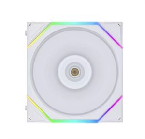 Ventilateur PC <span class=keywords><strong>Lian</strong></span> <span class=keywords><strong>Li</strong></span> UNI FAN TL120-3 haute performance blanc/noir avec éclairage RGB pour dissipation thermique - Product Image 4