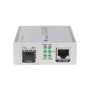 Convertidor de Medios Gigabit Ethernet 1RJ45 + 1SFP, Fibra Dual Multimodo 850nm 0.5km - Product Image 3