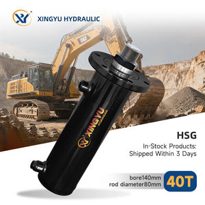 Cilindro Idraulico XingYu da 40 Tonnellate, Alesaggio 140mm, Diametro Asta 80mm, Corsa 50-2000mm, 25Mpa per Pressa Piegatrice - Product Image 1