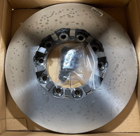 Kit Rotor Rem Cakram ConMet 10083924 Flat, Dengan Cincin Tone ABS, Cincin Pengunci untuk FREIGHTLINER CASCADIA BELAKANG