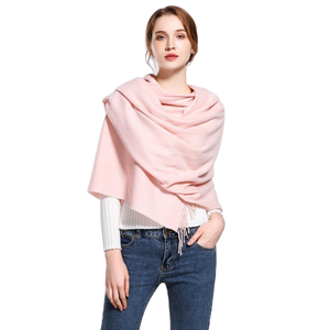 Nuova Sciarpa Pashmina in Morbida Lana Cashmere e Viscosa 2022 con Nappe, Design Semplice, 68x200cm, 21 Varianti di Colore per Donna Inverno - Product Image 2