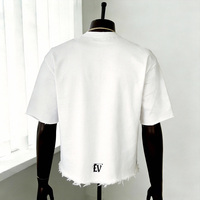 Fabricant de T-shirts Cropped Homme Personnalisés en Gros, Tricotés, Écologiques, Séchage Rapide, Coupe Boxy, Couleurs Vieillies, Grammage Lourd