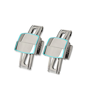 Fibbie Luminose, Chiusure <span class=keywords><strong>Lume</strong></span> in Acciaio Inossidabile, Fibbie di Alta Qualità per Orologi, Chiusure per Cinturini in Gomma - Product Image 1