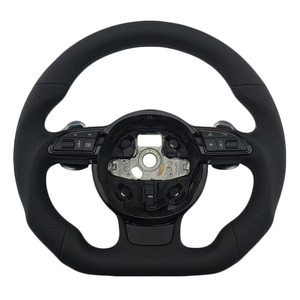 Volante de Cuero Perforado con Base de Cuero para Audi A4 A4L A5 A6 A7 B8, Venta al Por Mayor - Product Image 1
