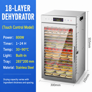 Déshydrateur alimentaire intelligent à 18 plateaux, multifonctionnel pour fruits, légumes, herbes et collations - Product Image 4
