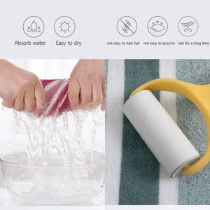 Ensemble de serviettes de bain douces à motif rayé, absorbantes et à séchage rapide - Product Image 4