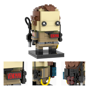 MOC7323-7326 Bloques de Construcción de Cabezas Cuadradas de los <span class=keywords><strong>Cazafantasmas</strong></span>: Peter Venkman, Egon Spengler, Winston Zeddemore, Raymond Stantz, Juguetes para Niños - Product Image 6