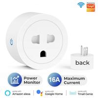 Prise intelligente WiFi SLS Vietnam Tuya 16A avec fonction de minuterie, contrôle à distance et vocal, compatible avec Alexa et Google Home